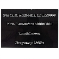 Écran tactile OLED complet de 16 pouces pour ASUS Zenbook S 16 UM5606, assemblage d'écran UM5606K/KA 2.8K 2880x1800 120Hz (ne convient pas au modèle 2026)