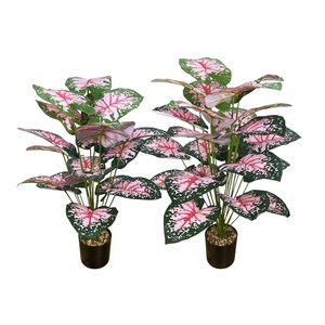 ต้นคาลาเดียมประดิษฐ์ LUYI-Leaves วัสดุ PVC <span class=keywords><strong>สี</strong></span>ทูโทน ต้นบอนไซจำลองคุณภาพสูง ตกแต่งบ้าน ต้นไม้ประดับ ของตกแต่งบ้าน สินค้ามาใหม่ - Product Image 2
