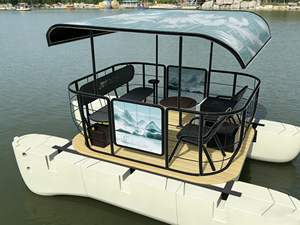 Nouveau bateau de plaisance idéal pour bavarder, faire du tourisme, boire du thé et profiter de la vue - Bateau électrique - Product Image 5