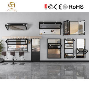 Fenêtres <span class=keywords><strong>accordéon</strong></span> modernes en aluminium Angel, résistantes aux ouragans, avec stores à persiennes, ouverture horizontale, fenêtre pliante en verre - Product Image 4