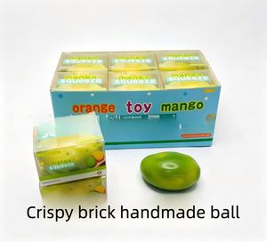 Balle anti-stress artisanale en forme de briques de construction, jouet souple à rebond lent, son ASMR, pour le bureau, soulagement de l'anxiété, cadeau, vente en gros - Product Image 4