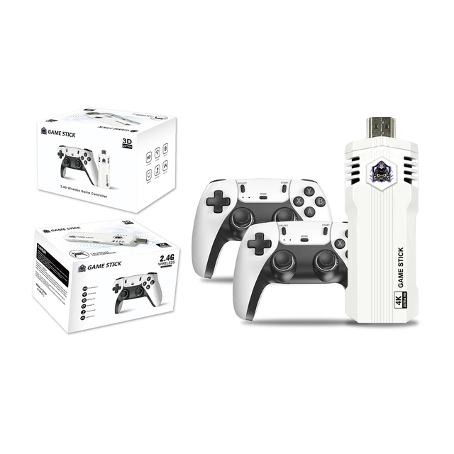 4K Gaming Stick X2L X2 128G 40000 Games Retro Game Console HD Video Game Console 2.4G Dual Wireless Controller for PSP PS1 GBA