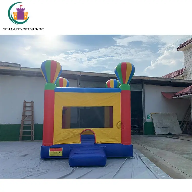 Balon Rumah Pantul Tiup untuk Anak-anak, Rumah Pantul Istana Melompat Tiup dengan Lingkaran Basket Di Dalam