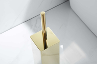 Support de brosse WC moderne en acier inoxydable doré poli, ensemble de nettoyage pour toilettes, accessoires de quincaillerie