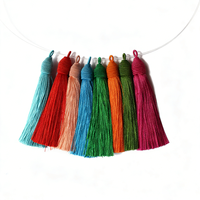 Groothandel 100% polyester draad kwastjes kleurrijke decoratieve kwastjes voor DIY gordijnkwastjes huisdecoratie kleding