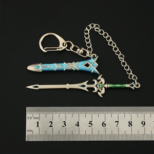 Vente chaude mini <span class=keywords><strong>épée</strong></span> porte-clés Anime 3D métal porte-clés jeu entourant porte-clés en gros pour enfant souvenir cadeau - Product Image 4
