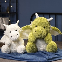 Confortable Dragon Volant Court En Peluche Jouet Nouvel Ensemble PP Coton Dinosaure pour Enfants Pondéré pour Soulager Le Stress Compagnonnage