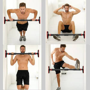 <span class=keywords><strong>Barra</strong></span> de tracción para el hogar, equipo de fitness de acero inoxidable ajustable, poste de entrenamiento de gimnasio, barras horizontales de <span class=keywords><strong>base</strong></span> ensanchada - Product Image 6