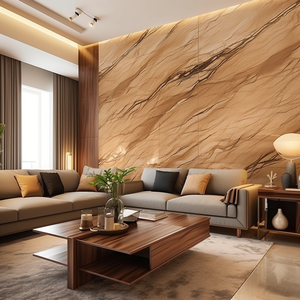 Oushe Custom Spc Decorative Wall Panel Wpc Pvc Marble