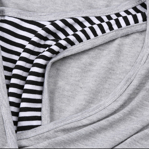 Ensemble de pyjamas <span class=keywords><strong>pour</strong></span> femmes enceintes vêtements de nuit de maternité vêtements d'allaitement été coton allaitement vêtements de nuit vêtements de <span class=keywords><strong>maison</strong></span> - Product Image 6