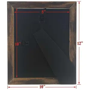 8x1 0 다크 브라운 나무 액자 2 세트 팩 매트없이 디스플레이 사진 5x7 매트 오동나무 유형 사랑 테마