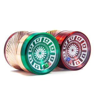 Logotipo de aduanas, 4 capas, Mm tamiz de 63, Tocadiscos, Chip de negociación de póquer, molinillo de tabaco de humo de hierba de Metal, accesorios - Product Image 3