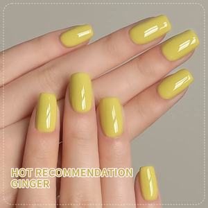 Venta directa de fábrica Nuevo esmalte de <span class=keywords><strong>uñas</strong></span> amarillo <span class=keywords><strong>mostaza</strong></span> de gama alta Color puro Salón de <span class=keywords><strong>uñas</strong></span> de larga duración Botella de 15ml - Product Image 4