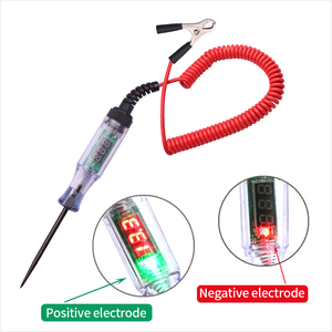 Auto Digital Electric Pen 6V 12V 24V DC Auto <span class=keywords><strong>Circuit</strong></span> <span class=keywords><strong>Tester</strong></span> <span class=keywords><strong>Light</strong></span>, Test licht mit verlängertem Feder draht für PKW-LKW-Schaltkreise - Product Image 3