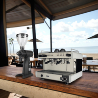 Machine à café professionnelle 3 en 1, machine à café italienne commerciale, machine à expresso à deux groupes E61 en Chine