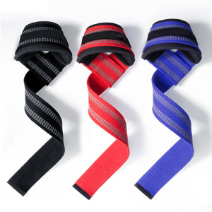 2024 Heavy Duty Fitness Padded Neoprene Breathable Waterproof Weightlifting <b>Weight</b> Pull Deadlift Custom Logo Wrist Straps for - Product Image 1