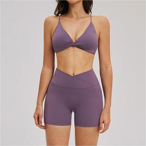 Ensembles <span class=keywords><strong>de</strong></span> sport sans manches multicolores grande taille pour femmes, comprenant un soutien-gorge et un short légers <span class=keywords><strong>de</strong></span> qualité supérieure, pour le <span class=keywords><strong>tennis</strong></span> <span class=keywords><strong>de</strong></span> table et l'entraînement - Product Image 4