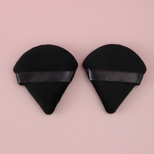 Éponge à poudre <span class=keywords><strong>pour</strong></span> le visage - Super douce, lavable, utilisation humide/sèche, style sac <span class=keywords><strong>de</strong></span> démaquillage, forme triangulaire coupée - Product Image 5