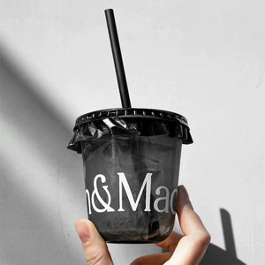 Vaso de Plástico Biodegradable de 24oz para Fiestas, Personalizado con Impresión, Vaso de Plástico PET en Forma de U, Vaso PLA para Bebidas con Tapas de Domo - Product Image 2