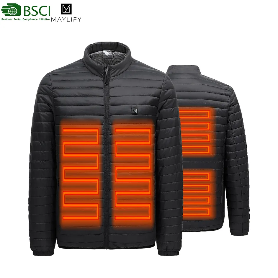 MEN's jackets warm battery winter electric usb heating heated jacket for men