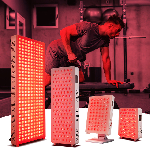 100W 300W 600W 1000W Standing Red Light Therapy Panel with US Plug for Home Use Infrared Therapy Pain Relief
