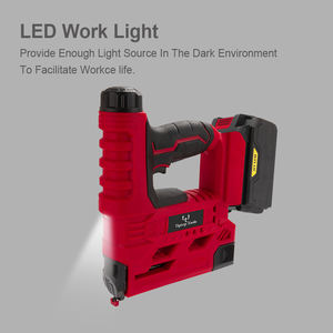 BSCI Usine <span class=keywords><strong>Meilleur</strong></span> Prix 18v 20v Batterie Au Lithium De Poche 2 en 1 Sans Fil Électrique Brad Agrafe Pistolet À Clous Pour Le Travail Du Bois - Product Image 6