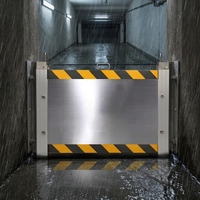 Système de protection amovible contre les inondations, barrière anti-inondation en acier inoxydable, robuste, modulaire, pour la défense d'urgence des garages, résistant à la rouille
