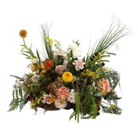 Set dekorasi bunga untuk etalase toko, latar belakang pernikahan, penempatan panggung, bunga buatan, centerpiece pernikahan, dan rangkaian bunga.