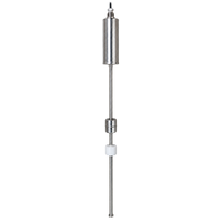 Capteur de niveau de liquide magnétostrictif pour la mesure continue du niveau dans les réservoirs industriels, sonde rigide ou câble flexible