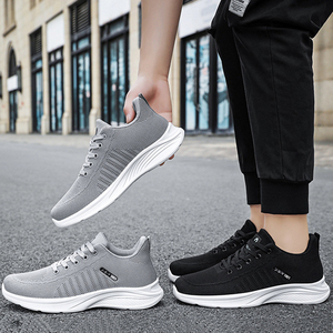 Nuove Sneakers Traspiranti in Tessuto Fly-woven per <span class=keywords><strong>Uomo</strong></span>, <span class=keywords><strong>Scarpe</strong></span> Casual alla Moda Versatili con Suole Morbide e Confortevoli, Taglie 39-44 - Product Image 5