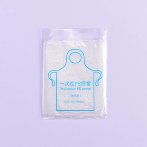Degao Thickened <b>Disposable</b> PE <b>Apron</b> Waterproof Oil Resistant Individual Pack Adult Kids Catering BBQ Protective <b>Apron</b> - Product Image 2