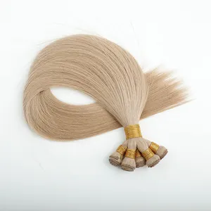 LeShine Custom Real Remy Russian Hand Tied Coloured Human Hair Wefts Extensions