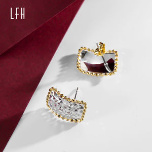 Boucles d'oreilles carrées en or massif, bijoux en or véritable 18 carats, boucles d'oreilles à clous en or pur 18 carats pour femmes - Product Image 6