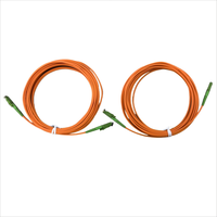 LSZH kabel Patch OM2 mm SX, 3.0MM 10m E2000 APC ke E2000 APC kabel serat optik OM2 mm untuk jaringan WiFi 4G 3G