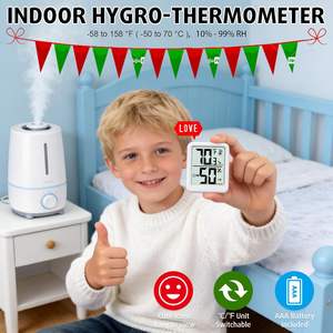 Higrómetro Digital Profesional al por Mayor, Termómetro Interior, Medidor de Humedad Ambiente - Product Image 6