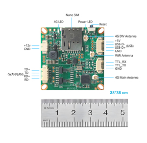 Habolink bf21 4 gam Cat4 Wifi <span class=keywords><strong>Module</strong></span> 2.4GHz 300Mbps cho IP Camera 38x38 Mét Cắm và chơi TTL giao diện - Product Image 1