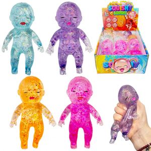 Juguete antiestrés de subida lenta con purpurina, Squishy de bebé de 14 cm, Muñeca de bebé suave y linda Natasha, Regalo divertido para aliviar el estrés - Product Image 3