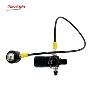 Regulador de Presión de Buceo para Cilindro de Gas Sumergible 4500psi 300Bar con Manómetro Luminoso, Herramientas Neumáticas, Válvula Reductora - Product Image 3