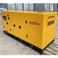 Générateur diesel silencieux triphasé 120KW 150KW 200KW à châssis ouvert, démarrage automatique, démarrage à distance, ATS