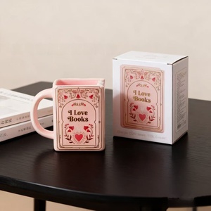 Artículo Popular TK, <span class=keywords><strong>Taza</strong></span> para Amantes de los Libros, Estilo Europeo, <span class=keywords><strong>Taza</strong></span> de Cerámica con Borde Floral - Product Image 4
