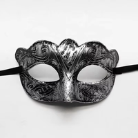 Masques grecs et romains vintage pour Halloween, mascarade, carnaval, masque demi-visage antique, masque vénitien sculpté, masque de fête costumée, masque de cosplay