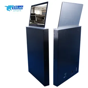 super slim desk flip up monitor lcd tv lifting up mechanism motorized lift/Automatic LCD Monitor Lift for conference system