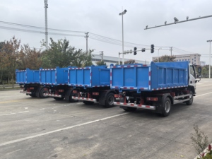 Camion benne léger DONGFENG 4x2, mini-benne de 5 à 10 tonnes pour le transport de déchets de construction urbaine - Product Image 2