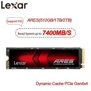 Оригинальный Lexar ARES SSD 1 ТБ 2 ТБ жесткий диск PCIe 4,0x4 SSD NVMe M.2 2280 4 ТБ твердотельные накопители до 7400 Мб/с для PS5 - Product Image 2