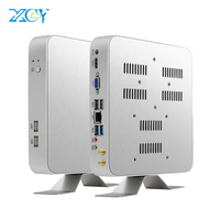 Mini PC Delgado Plateado, Computadora de Escritorio Personal, Intel Core I5 7200U, Computadoras de Escritorio, Bilgisayar, HTPC, NUC