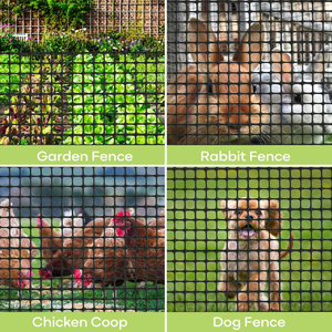 Rouleau de clôture en <span class=keywords><strong>filet</strong></span> plastique noir de haute qualité pour poulets, multi-usages, pour jardin et volailles, barrière pour animaux de compagnie, clôture en maille - Product Image 4
