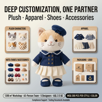 Peluche personnalisée articulée avec squelette intégré, jouet en peluche, poupée de personnage 100% polyester, couleur personnalisée pour collectionneurs