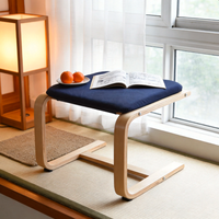 Penawaran Spesial Bangku Kaki Lipat Modern Multifungsi dari Kayu Lapis dengan Busa Lebih Tebal untuk Ruang Tamu, Pintu Masuk, Kamar Tidur, Kantor, Rumah, Terjangkau