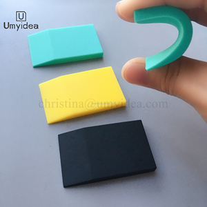 2024 chaud doux Silicone caoutchouc Mini <span class=keywords><strong>raclette</strong></span> écran soie impression craie pâte Couture écran pochoir impression fenêtre raclettes - Product Image 6