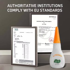 Superpegamento de Cianoacrilato de Etilo A-5g para Trabajos en Madera, Adhesivo de Succión para Material Acrílico - Product Image 6